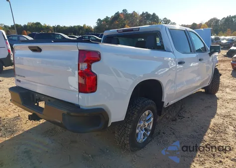 2025 Chevrolet Silverado 1500 4Wd Short Bed Wt from USA, damaged, VIN 1GCUKAED7SZ276333